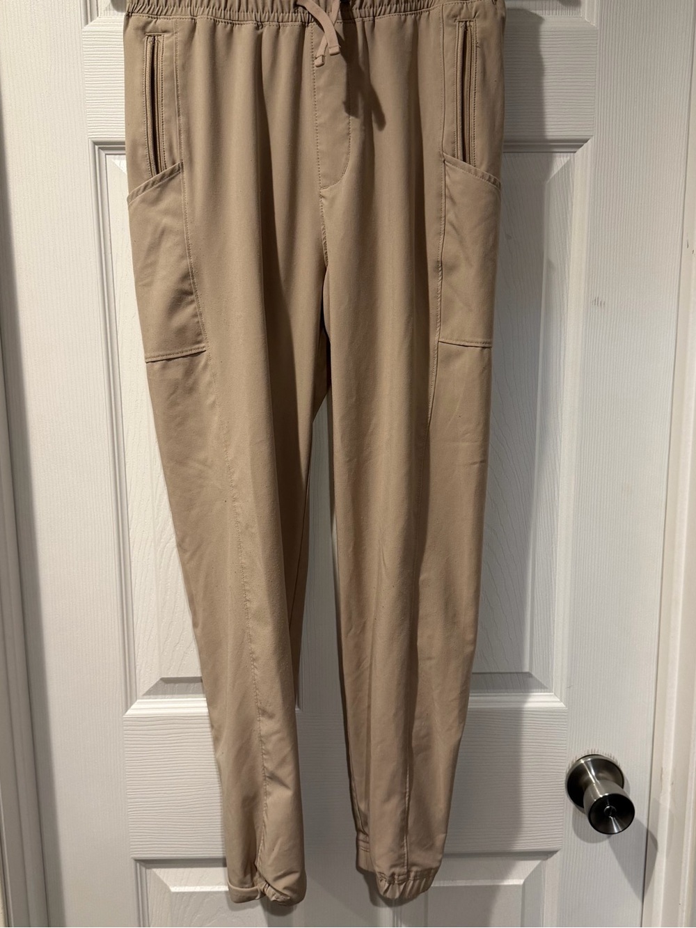 abercrombie kids Beige Utility Jogger Pants